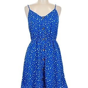 Sienna Sky Blue Spaghetti Strap Casual Dress Size Large